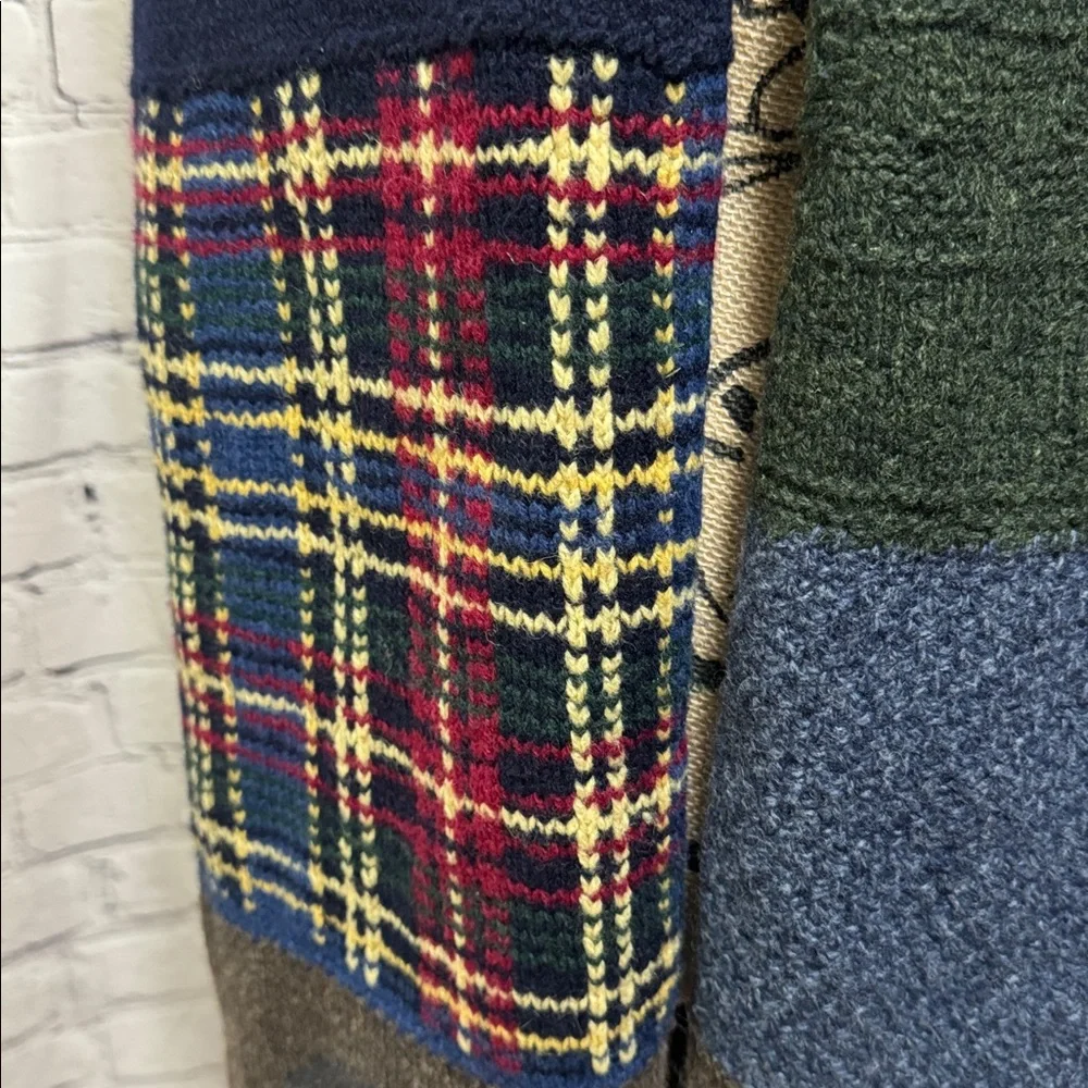 Vintage Napapijri Scarf wool blend with Red Cross Patch